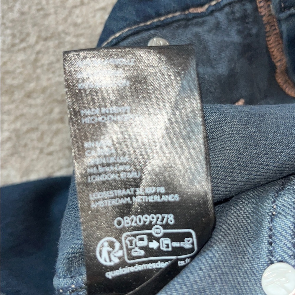 Free People Blue Jay Belted Boyfriend Jeans Baggy size 27 NWT - Picture 11 of 13